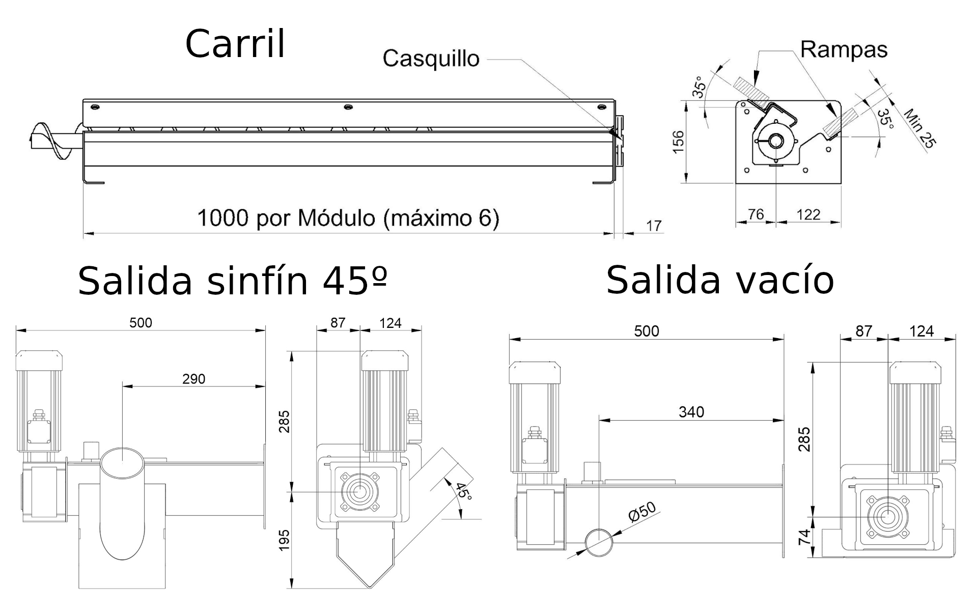 Imagen Dimesiones Extractor silo de obra