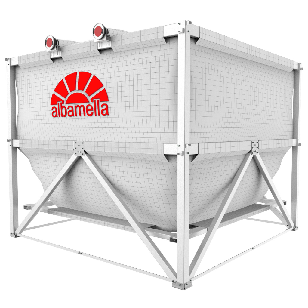 Silo fondo plano para pellets o biomasa